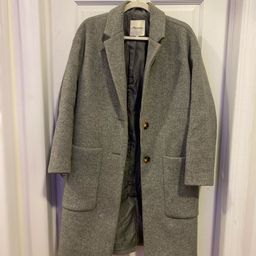 SOLD ON DEPOP / Madewell Grey Peacoat